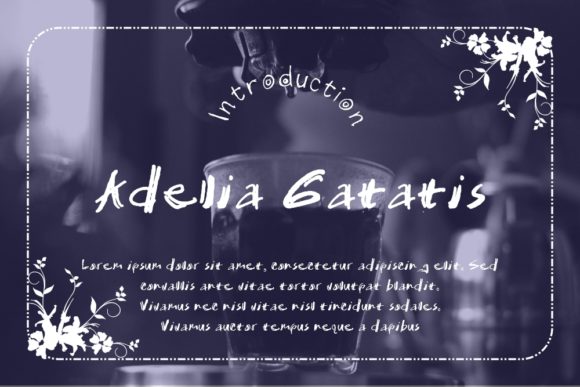 Adelia Gatatis: A Handwritten Typeface for Authentic Brand Identity