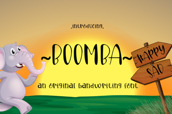 Boomba: A Playful Handwritten Typeface for Modern Web Design
