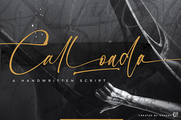 Calloada Typeface: A Classy Handwritten Font for Boutique Branding