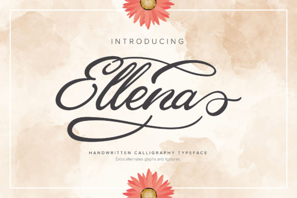 Elena: A Handwritten Typeface for Elegant Editorial Design