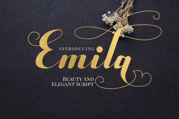 Emila: A Handwritten Typeface for Elegant Editorial Design