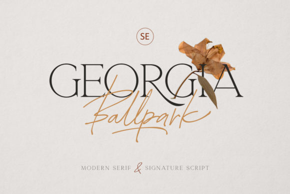 Georgia Ballpark: The Elegant Serif and Script Duo for Handmade Goods