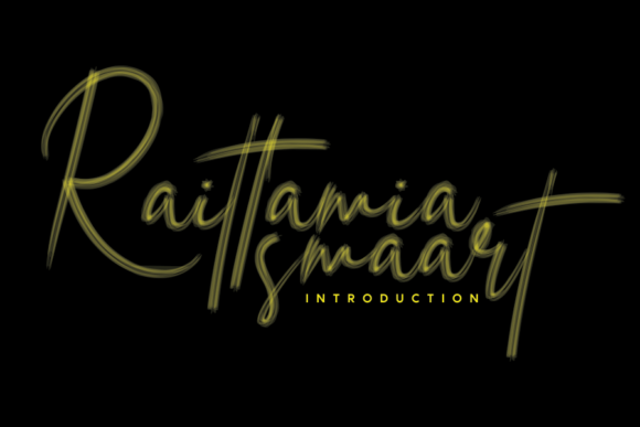 Raittamia Smaart: A Handwritten Font for Editorial Elegance