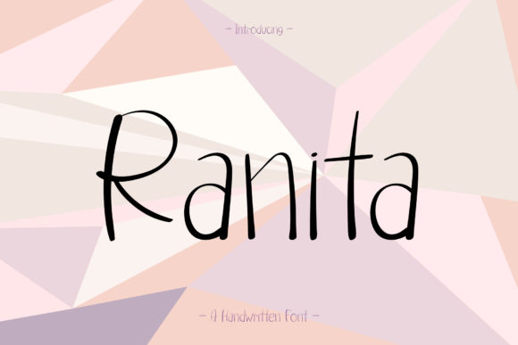 Ranita: A Handwritten Typeface for Authentic Brand Identity