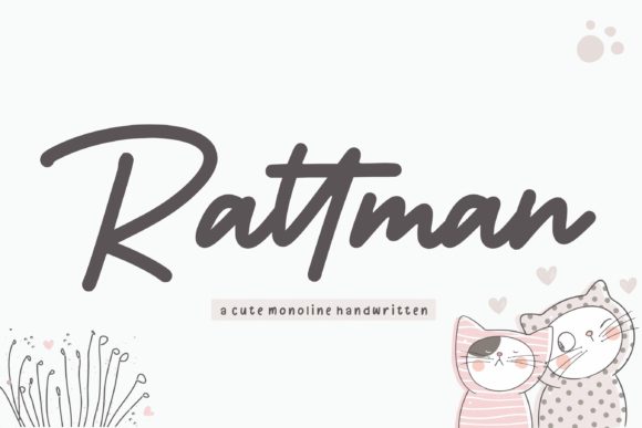 Rattman Typeface Review: A Flowing Handwritten Font for Elegant Web Design