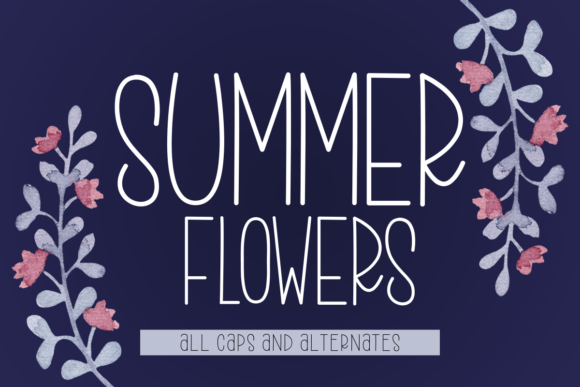 Summer Flowers: A Script Amp Typeface for Authentic Brand Identity