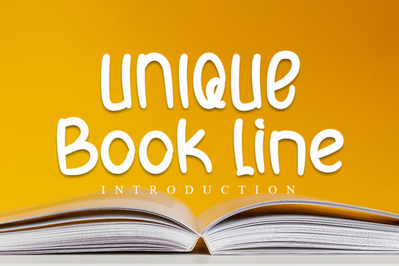 Unique Book Line: The Handwritten Typeface for Quirky Craft Designs